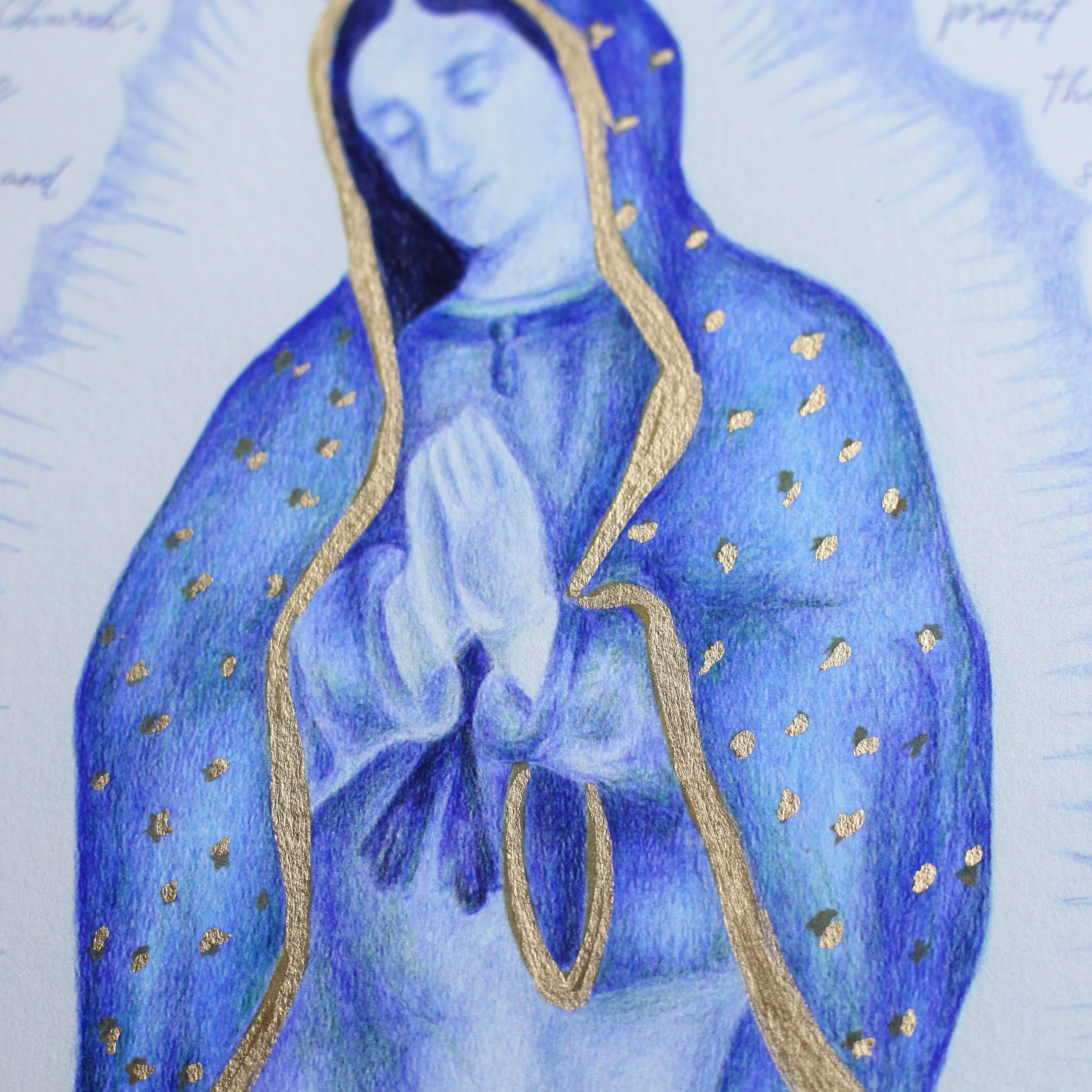 Our Lady of Guadalupe with Gold Leaf